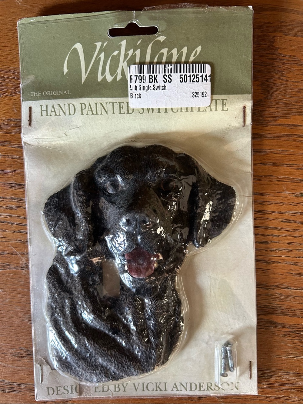 Black Labrador Light Switch Cover